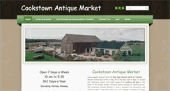 Desktop Screenshot of cookstownantiquemarket.com