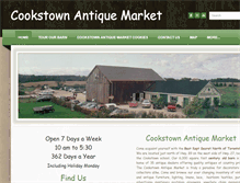Tablet Screenshot of cookstownantiquemarket.com